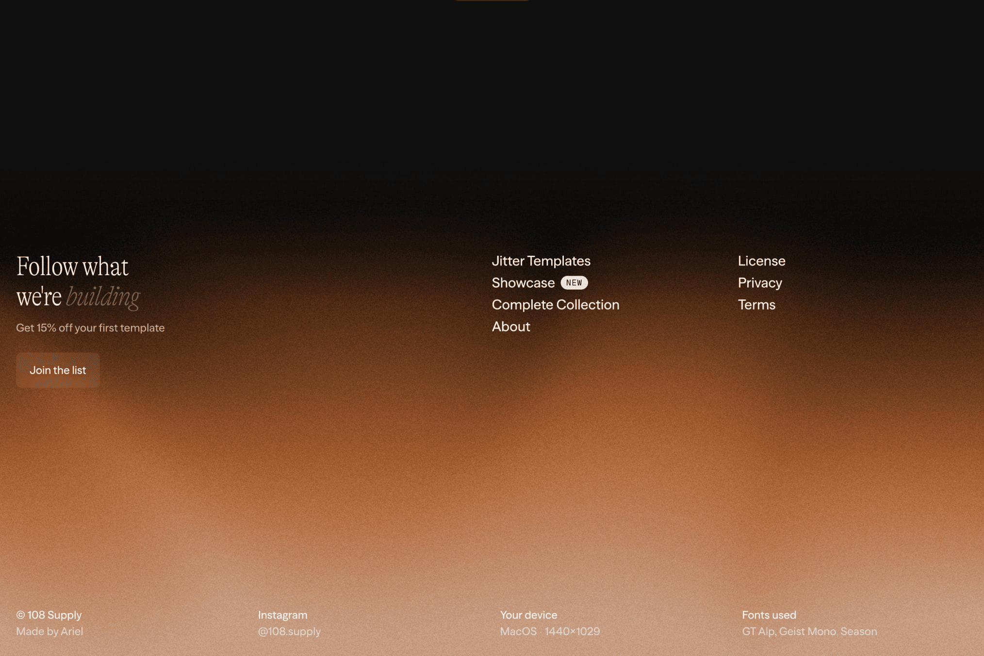 Reference 1 for Copper Mesh Newsletter Footer