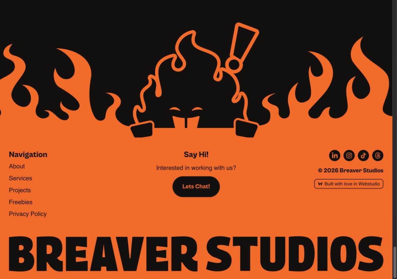 Reference 1 for Community Flame Footer