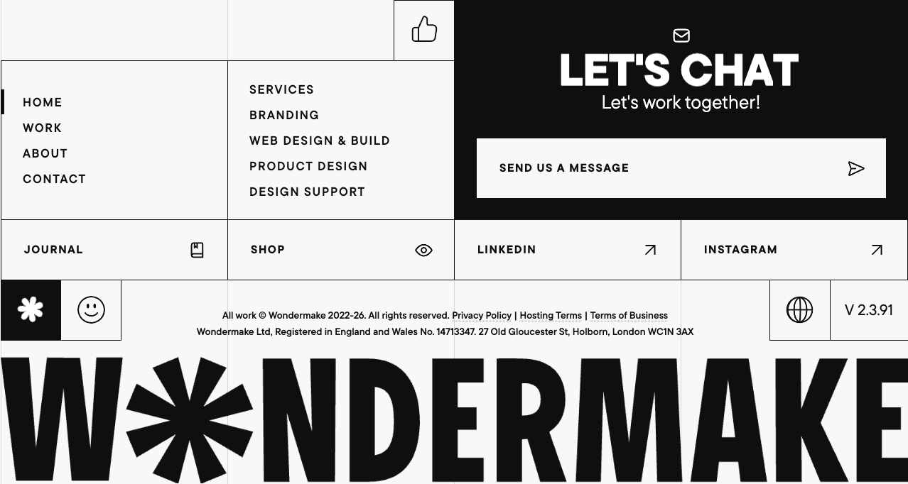Reference 1 for Grid Wordmark Contact Footer